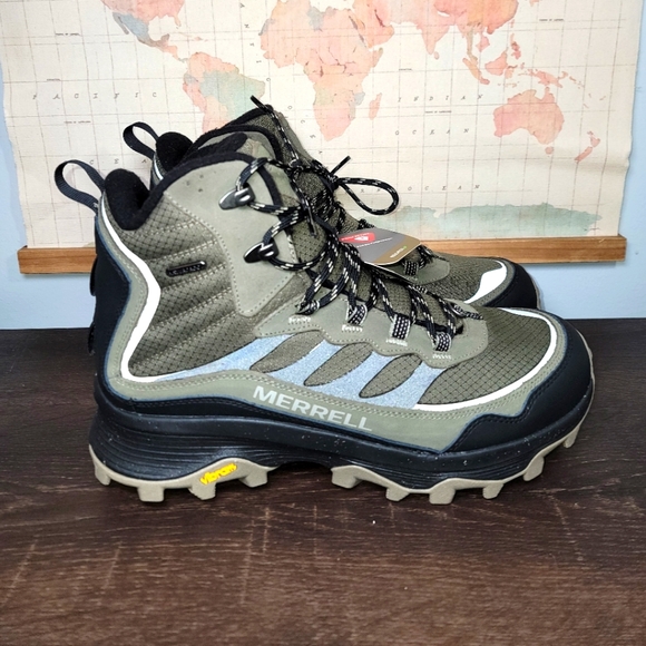 BRAND NEW Men’s Merrell Moab Speed Thermo Mid Olive Hiking Mens Size 11.5 - Picture 3 of 5